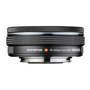 OLYMPUS ED 14-42mm f3.5-5.6 EZ Lens Black with power zoom for micro 4/3