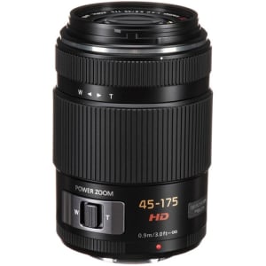 PANASONIC 45-175mm f4-5.6 OIS Lens PZ power zoom Black micro 4/3