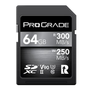 PROGRADE Digital SDXC UHS-II V90 64GB Memory Card (250MB/Sec Write)