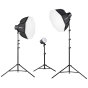 WESTCOTT U60-B Bi-Color LED 3-Light Softbox Kit (60W)