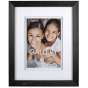 MALDEN Home Space Matted Wood 5"x7" Wall Frame (Black)