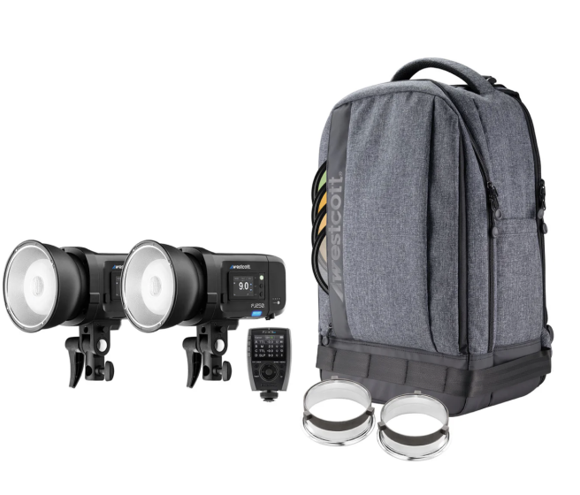 Westcott FJ250 Touchscreen Strobe 2-Light Backpack Kit with FJ-X3 M