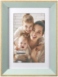 MALDEN Fashion Woods Beveled Edge Aqua 4"x6" Frame