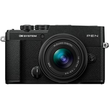 OM System PEN w/ 14-42mm f/3.5-5.6 III Lens Kit (Black)