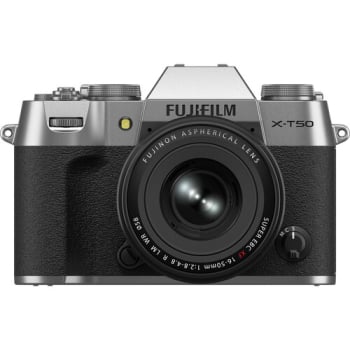 Fujifilm X-T50 Body,Silver w/ 16-50 f/2.8-4.8 R LM WR Lens Kit (Japan)