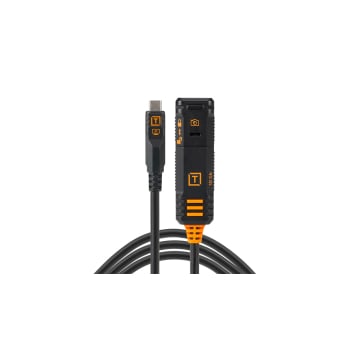 TetherTools Optima 10G TetherBoost Locking Extension Cable (BLK, 16')