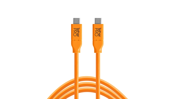TETHERTOOLS TetherPro USB-C to USB-C 15' ORG