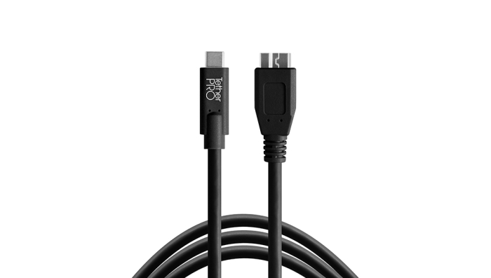 TETHERTOOLS TetherPro USB-C to 3.0 Micro-B 15' BLK