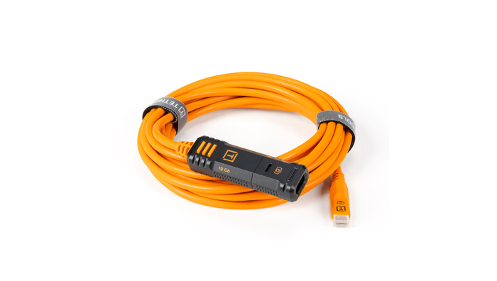 TetherTools Optima 10G TetherBoost Locking Extension Cable (ORG, 16')