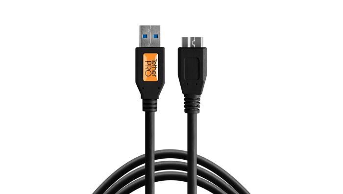 TETHERTOOLS TetherPro USB 3.0 male to Micro B 5 pin 3' black cbl