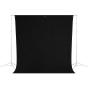 WESTCOTT Rich Black Backdrop 9'x10'