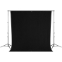 WESTCOTT Rich Black Backdrop 9'x10'