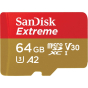 SANDISK Extreme 64gb micro SDXC UHS-I U3 (160 read, 60 write)