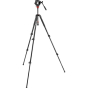 MANFROTTO MVH500AH + 190X Aluminum Video Tripod Kit MVK500190XV**