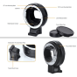 COMMLITE Lens Adapter EF to E-Mount with Autofocus (CM-EF-E-HS)