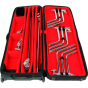 MATTHEWS C Stand Rolling Case Holds 3 removable base stands+more