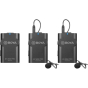 BOYA 2.4GHz Wireless Microphones Dual Channel Kit w/ 2 Transmitters