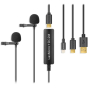 SARAMONIC LavMictro+DC2M 2-Person Digital Lav w/ Lighting,USB C & A