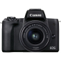 CANON EOS M50 Mark II Camera with 15-45mm and 55-200mm Lenses (Black)