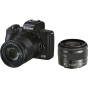 CANON EOS M50 Mark II Camera with 15-45mm and 55-200mm Lenses (Black)