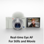 SONY ZV-1 Digital Camera (White)