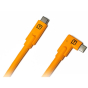 TetherPro USB-C to USB-C Right Angle, Orange