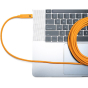 TetherPro USB-C to USB-C Right Angle, Orange