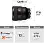 SONY FE 50mm F1.2 GM Lens (E-Mount)