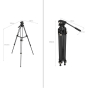 SmallRig AD-01 Heavy-Duty Video Tripod with Fluid Head