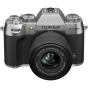Fujifilm X-T50 Body, Silver w/15-45 f/3.5-5.6 OIS PZ Lens Kit (Japan)