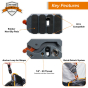 Tethertools LeverLock Plus & Cable Kit (15' Org. , C to Right Angle C)