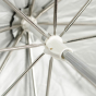 WESTCOTT 43" Soft Silver Collapsible Umbrella