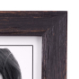MALDEN Linear Rough Black 4"X6" Frame
