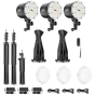 WESTCOTT U60-B Bi-Color LED 3-Light Softbox Kit (60W)