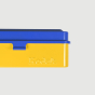 RETO Kodak Film Case - 120/135 Steel Film Case,BlueLid,YellowBody