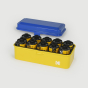 RETO Kodak Film Case - 120/135 Steel Film Case,BlueLid,YellowBody