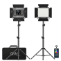 GREAT Video Maker 800D-RGB LED Studio 2-Video Light Kit
