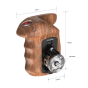 SmallRig Right Side Wooden Hand Grip w/ Record Star/Stop Remote