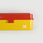RETO Kodak Film Case - 120/135 Steel Film Case,Red Lid,Yellow Body