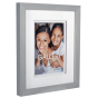 MALDEN Home Space Matted Wood 5"x7" Wall Frame (Gray)
