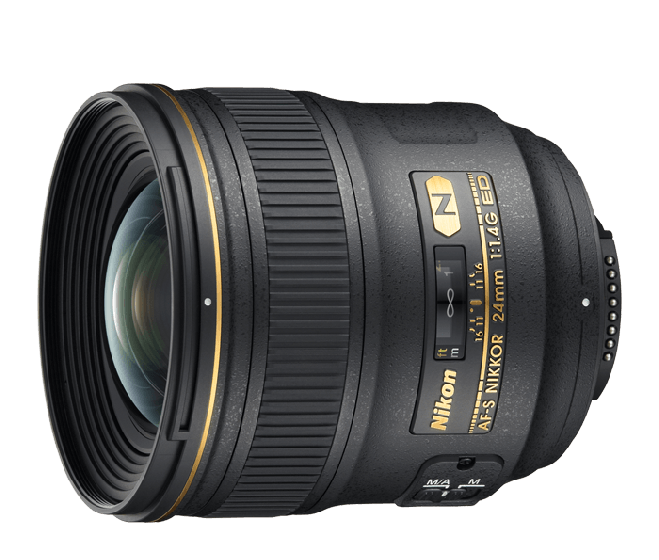 NIKON 24mm f 1.4 G ED AFS lens