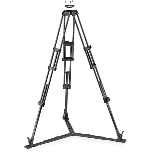 MANFROTTO Carbon Fiber Twin Leg Video Tripod with Ground Spreader