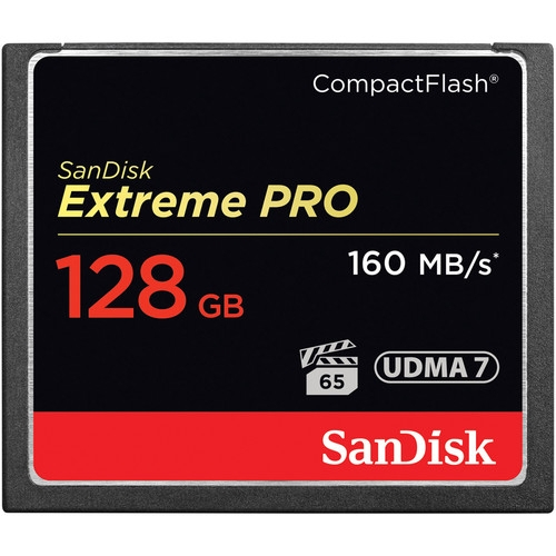 SANDISK 128gb Extreme Pro CF Read 160mbps Write 150mbps