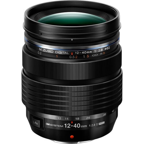 OM SYSTEM M.Zuiko Digital ED 12-40 F2.8 PRO II Lens (Black)