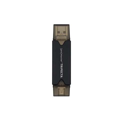 ProMaster Trifecta Card Reader USB-A&C 3.0, Micro-B 2.0, SD/Micro