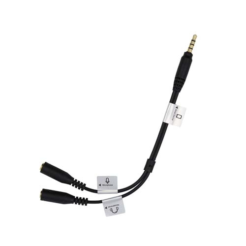 ProMaster AudioCable 3.5 TRRS M/S - Dual 3.5mm F/S-7.5" Strt Splitter