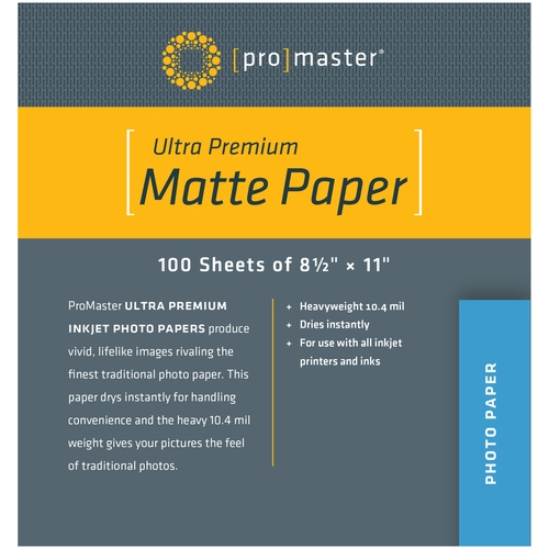 PhotoImage Matte Paper 8.5"x11" 100 Sheets
