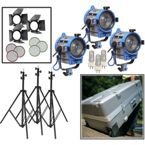 ARRI 650 3 Compact Fresnel Kit with wheels