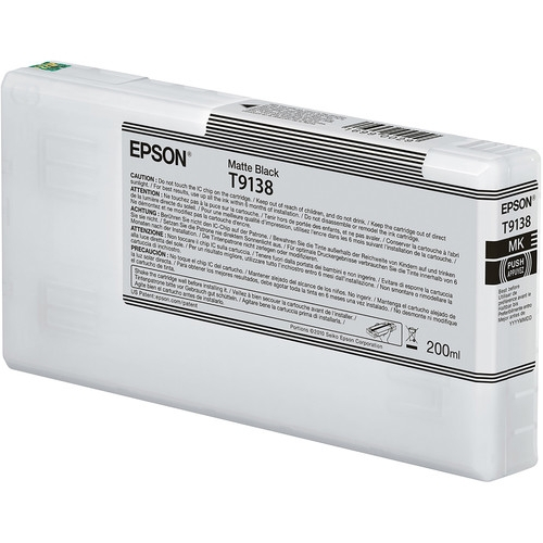 EPSON UltraChrome Matte Black 200ml T913800 Ink Cartridge for P5000