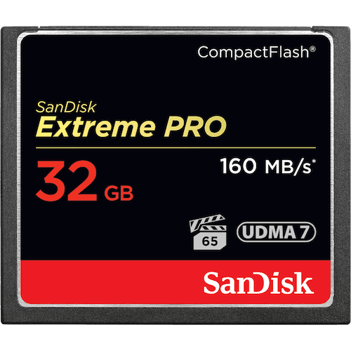 SANDISK 32gb Extreme Pro CF Read 160mbps Write 150mbps